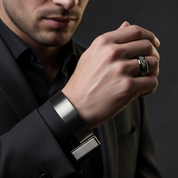 Black Celtic Dragon Inlay 8mm Tungsten Wedding Band