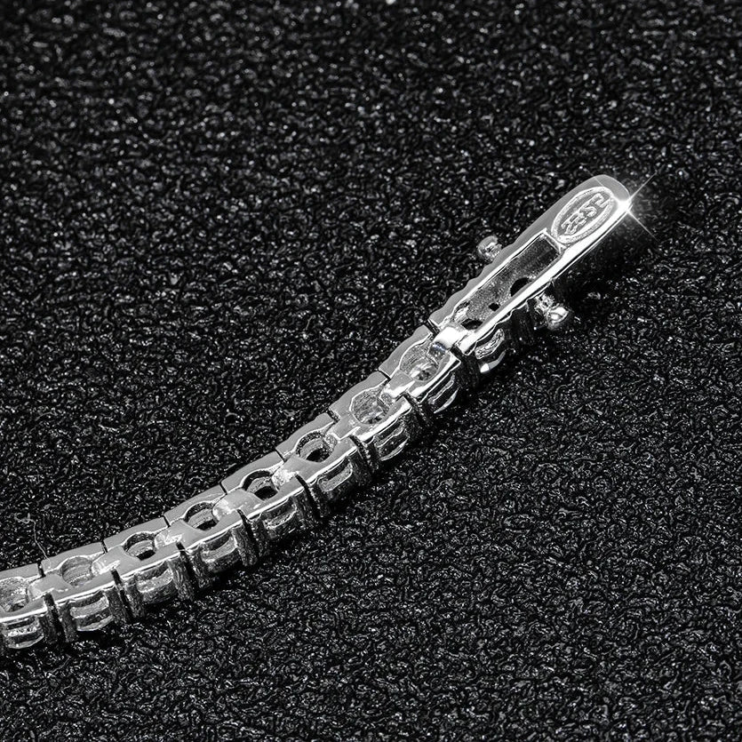Black & Clear Diamond Tennis Bracelet-Evani Naomi Jewelry