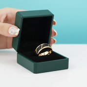 Black & Gold Tungsten Men's Wedding Band - Evani Naomi Jewelry