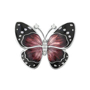 Black & Red Enamel Butterfly Ring-Evani Naomi Jewelry