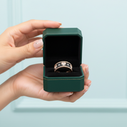 Black Spinel & Diamond OptionRose Heart Antique Ring - Evani Naomi Jewelry