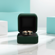 Black Surface & Rose Gold 8mm Tungsten Wedding Band - Evani Naomi Jewelry