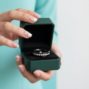 Black Tungsten Diamond Option Eternity Wedding Band