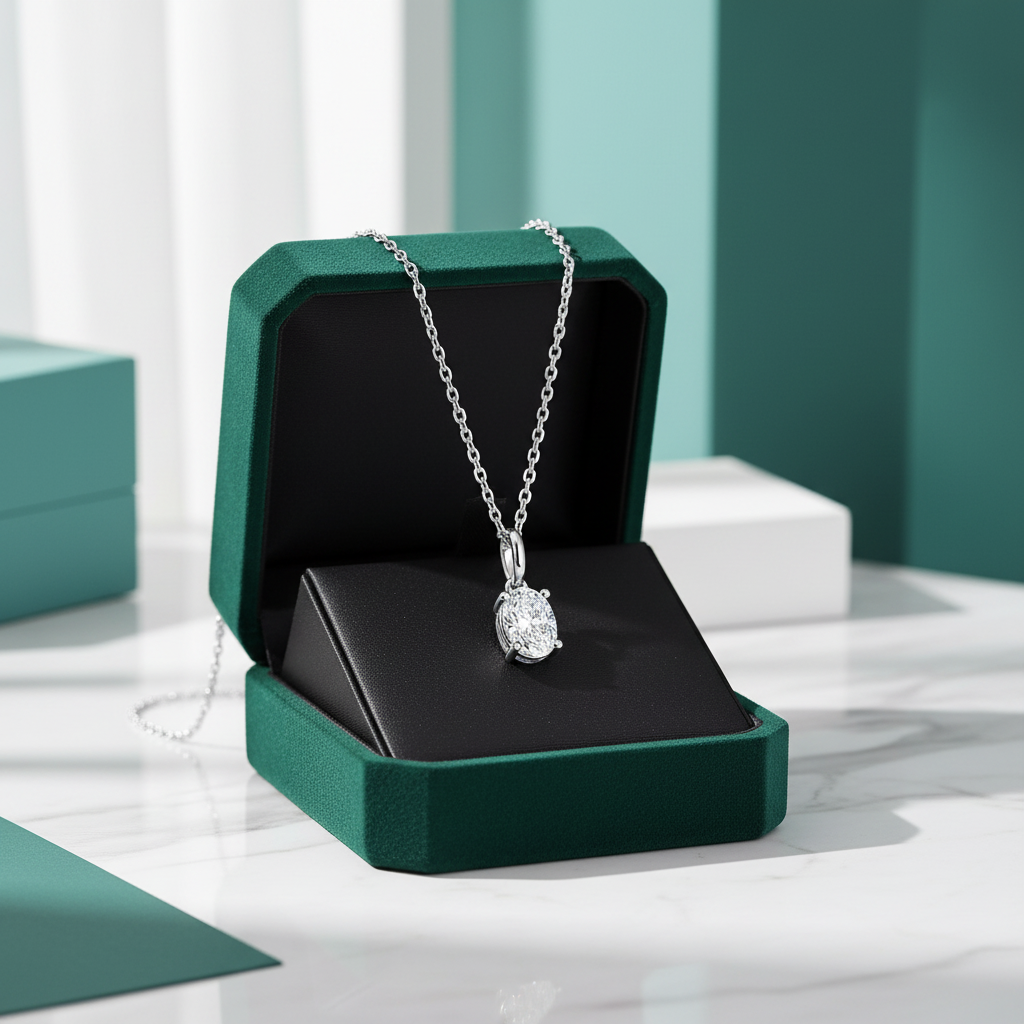 Brilliant 1.0 ct Oval-cut Diamond Option Jewelry Set