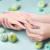 Brushed Dome Titanium Wedding Band with Special Scratches Design-Evani Naomi Jewelry