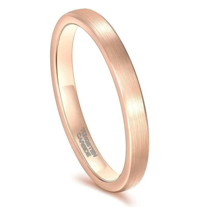 Brushed Unisex Tungsten Wedding Band-Evani Naomi Jewelry