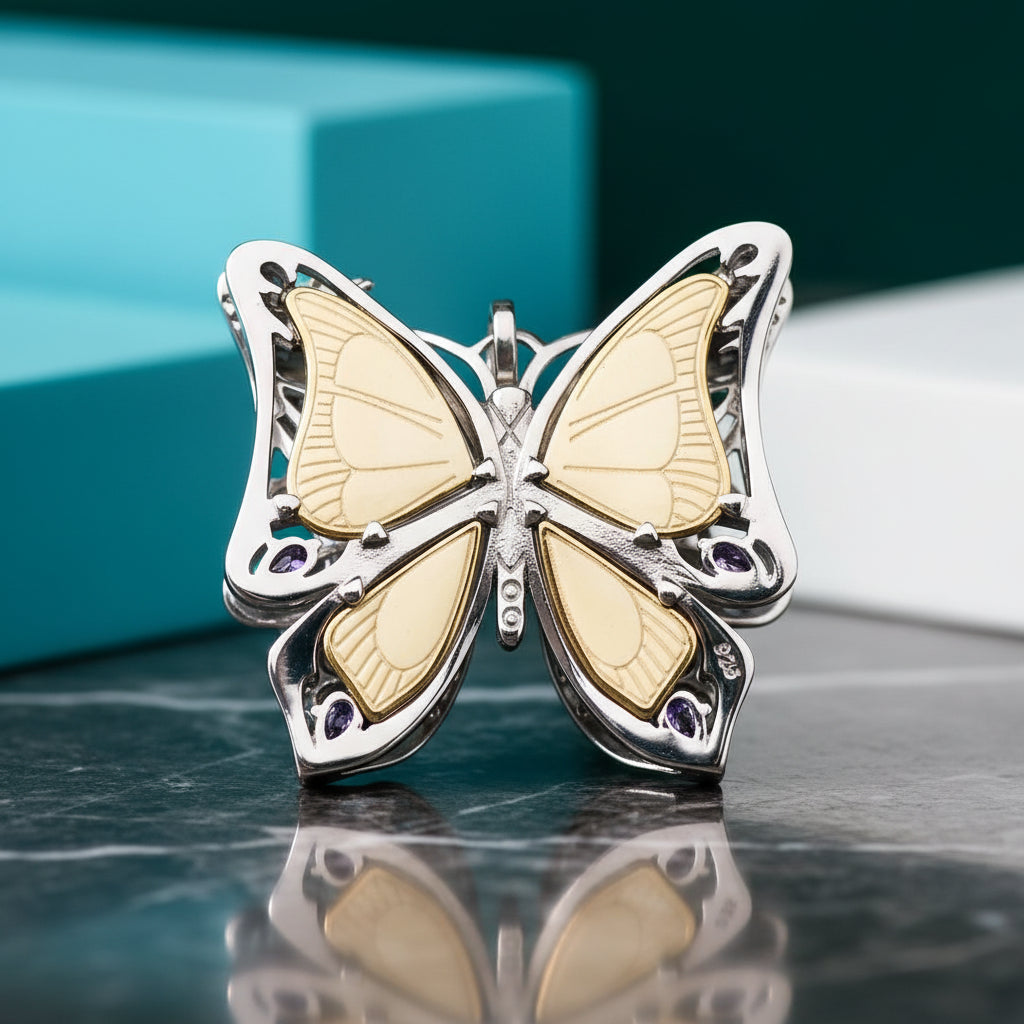 Butterfly Wealth of Nature Bomehian Pendant-Evani Jewelry