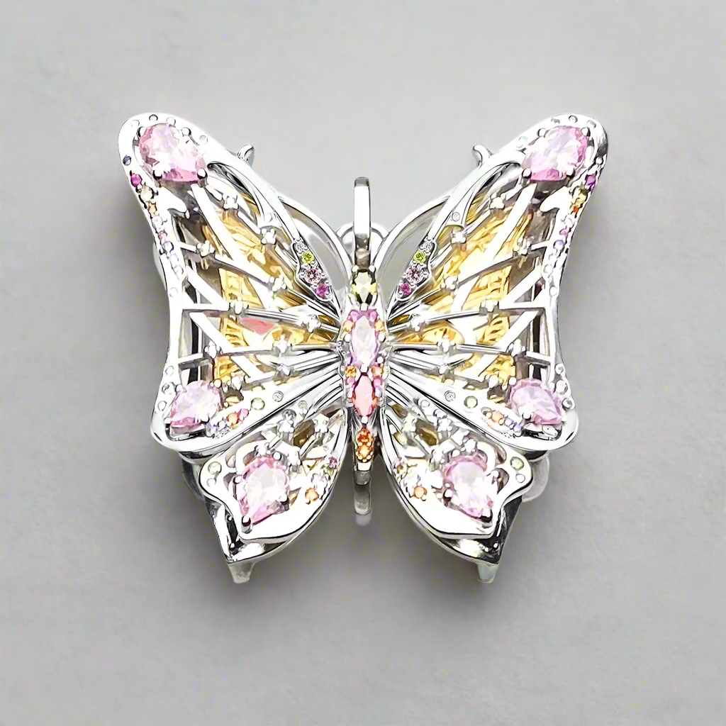 Butterfly Wealth of Nature Bomehian Pendant-Evani Naomi Jewelry