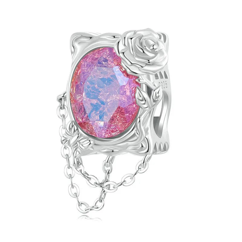 Butterfly and Heart Pink Diamond Charm Series-Evani Naomi Jewelry