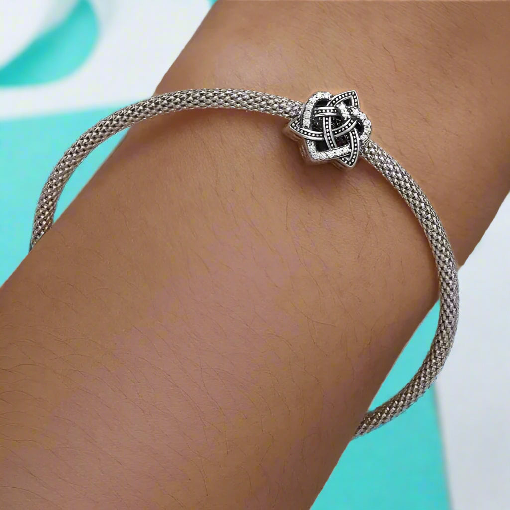 Celtic Knot Heart-Shaped Vintage Charm-Evani Naomi Jewelry