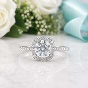 Round Brilliant Cut Diamond OptionHalo Engagement Ring