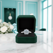 3.0 Ct Round Diamond OptionBouquet Engagement Ring