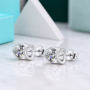 0.5 ct Round 5.0mm Diamond Option Stud Earrings
