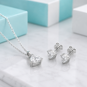 Classic Trillion-cut 1.0 ct Diamond OptionJewelry Set
