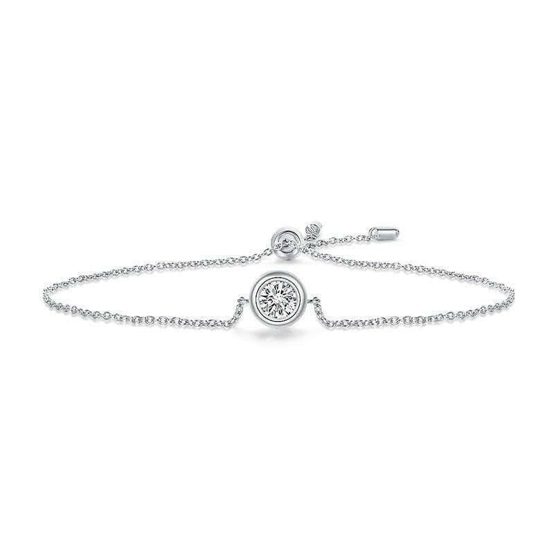 Classic 0.5 Ct Diamond Adjustable Bracelet-Evani Naomi Jewelry