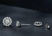 Classic 0.5 Ct Diamond Detachable Flower Stud Earrings-Evani Naomi Jewelry