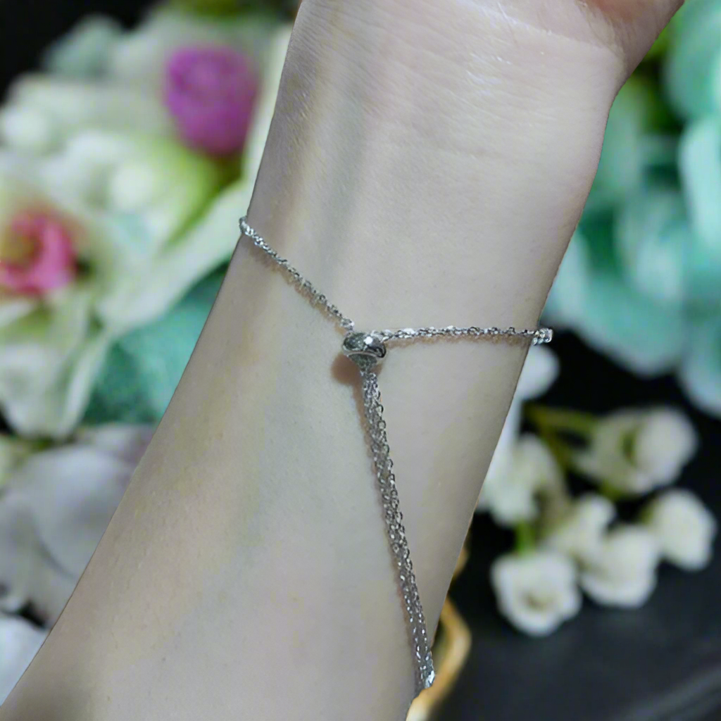 Classic 0.5 Ct Round Diamond Adjustable Bracelet-Evani Naomi Jewelry