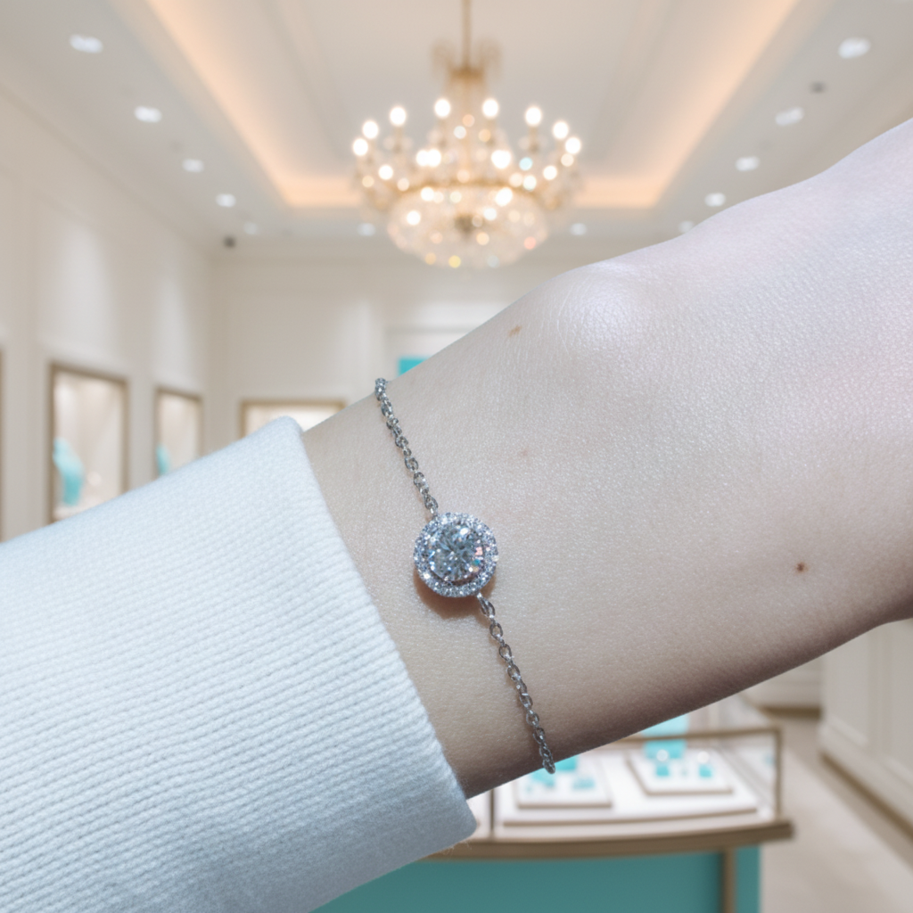 Classic 0.5 Ct Round Diamond Adjustable Bracelet-Evani Jewelry