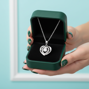 Classic 0.5 ct Diamond OptionHeart Shaped Necklace - Evani Naomi Jewelry