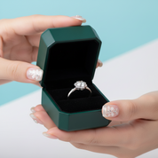 Classic 1.0 Ct Diamond OptionFlower Shaped Engagement Ring