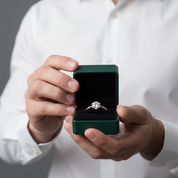 Classic 1.0 Ct Diamond OptionFlower Shaped Engagement Ring