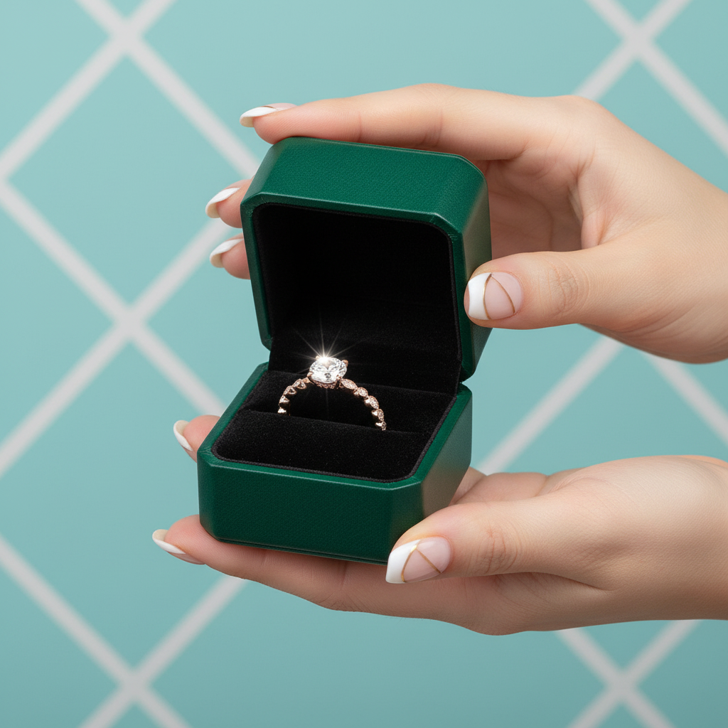 Classic 1.0 Ct Round Cut Diamond OptionEngagement Ring - Evani Naomi Jewelry