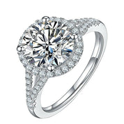Classic 1.0 Ct Round Cut Diamond Halo Engagement Ring-Evani Naomi Jewelry