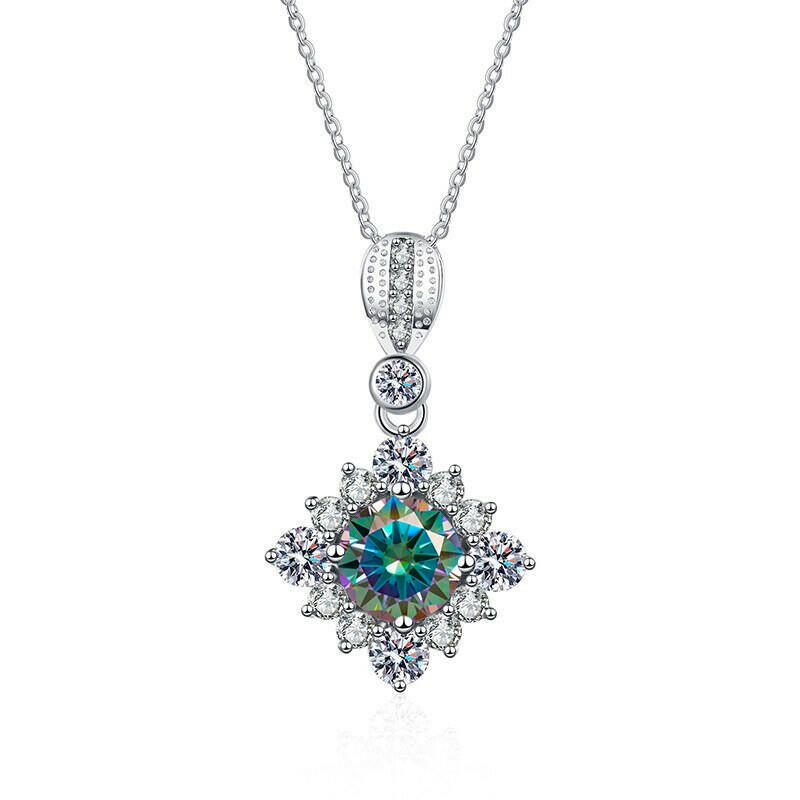 Classic 1.0 Ct Round Cut Diamond Pendant Necklace-Evani Naomi Jewelry