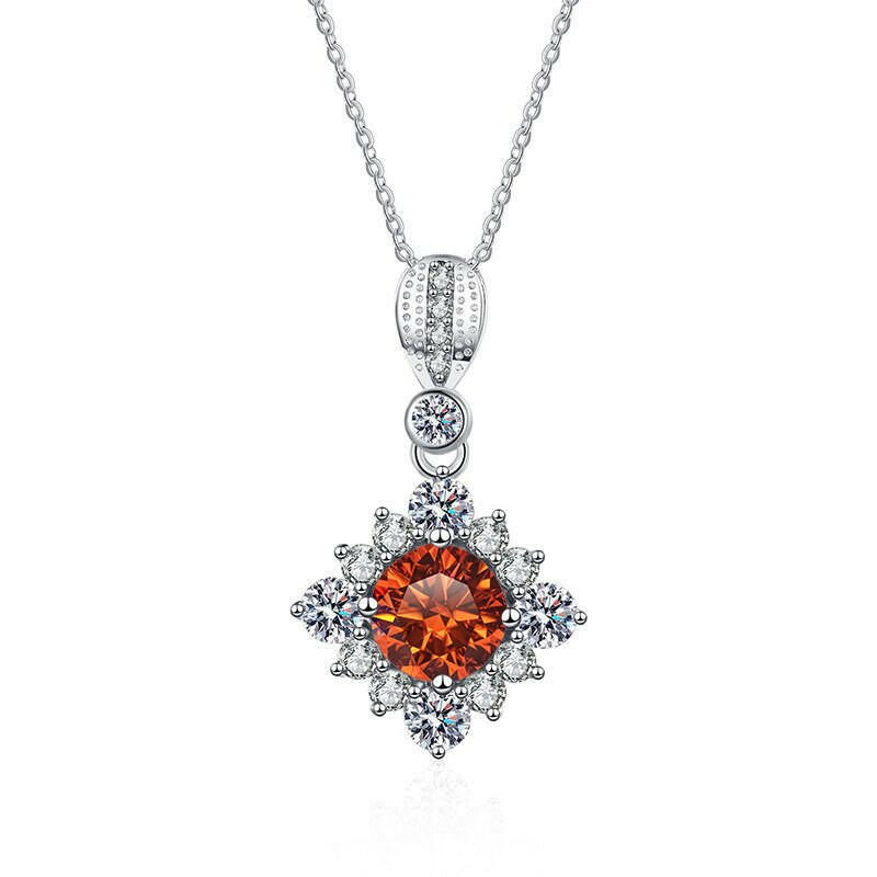 Classic 1.0 Ct Round Cut Diamond Pendant Necklace-Evani Naomi Jewelry