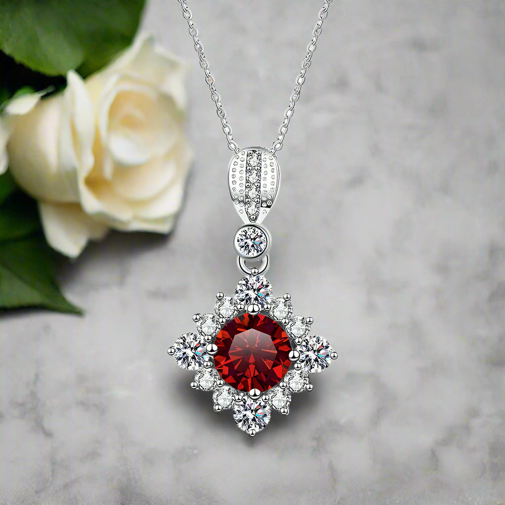 Classic 1.0 Ct Round Cut Diamond Pendant Necklace-Evani Naomi Jewelry