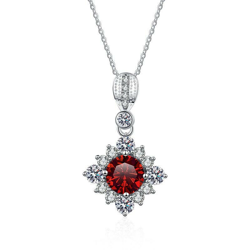 Classic 1.0 Ct Round Cut Diamond Pendant Necklace-Evani Naomi Jewelry