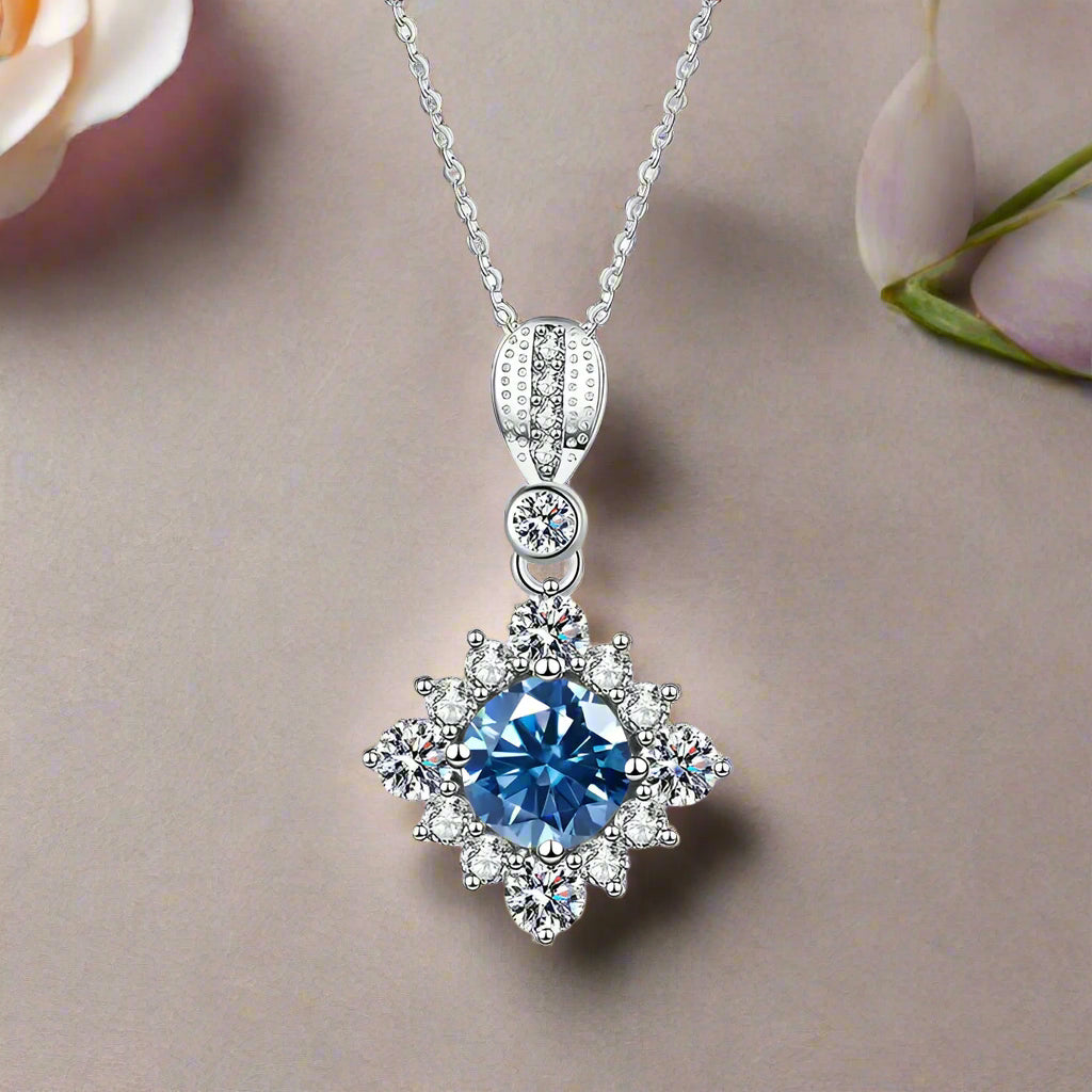 Classic 1.0 Ct Round Cut Diamond Pendant Necklace-Evani Naomi Jewelry