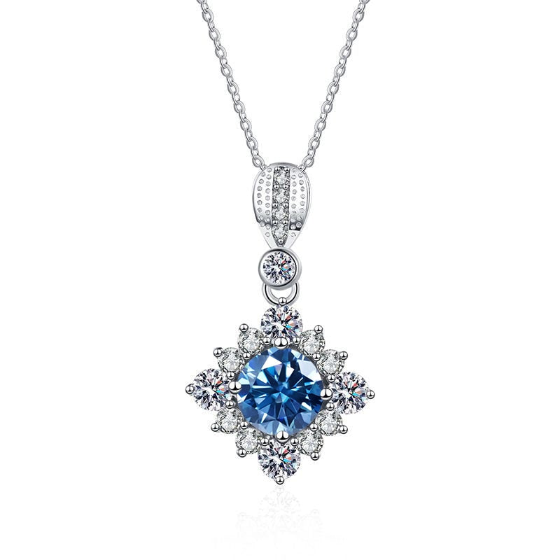 Classic 1.0 Ct Round Cut Diamond Pendant Necklace-Evani Jewelry