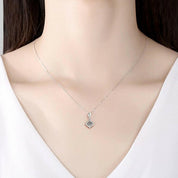 Classic 1.0 Ct Round Cut Diamond Pendant Necklace-Evani Naomi Jewelry