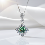 Classic 1.0 Ct Round Cut Peridot Birthstone Pendant Necklace-Evani Jewelry