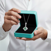 Classic 1.0 Ct Round Cut Peridot Birthstone Pendant Necklace-Evani Jewelry