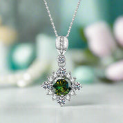 Classic 1.0 Ct Round Cut Diamond Pendant Necklace-Evani Naomi Jewelry