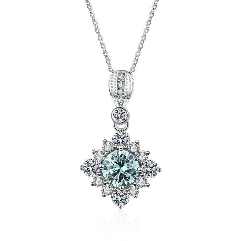 Classic 1.0 Ct Round Cut Diamond Pendant Necklace-Evani Naomi Jewelry