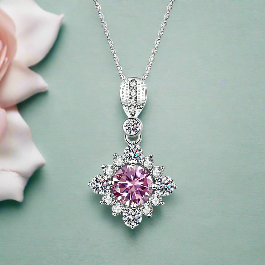 Classic 1.0 Ct Round Cut Diamond Pendant Necklace-Evani Naomi Jewelry