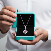 Classic 1.0 Ct Round Cut Tourmaline Pendant Necklace