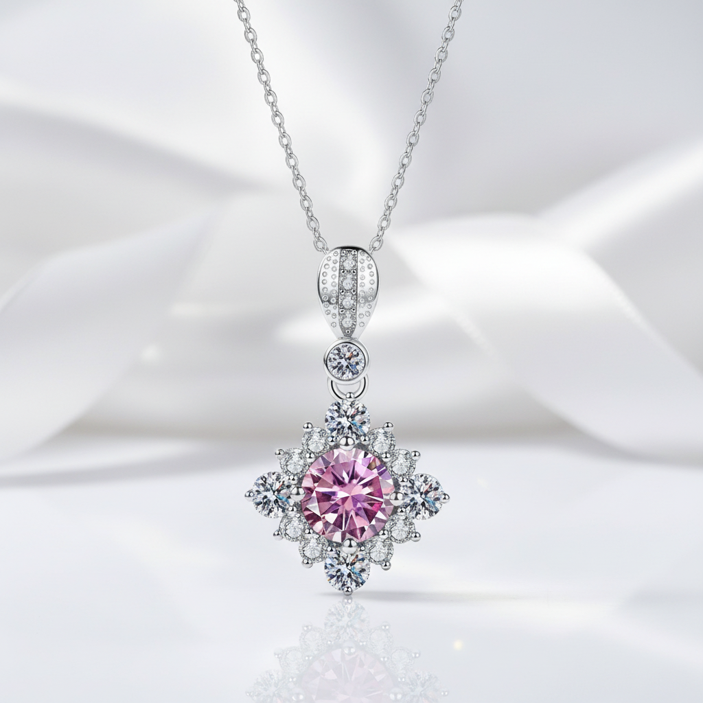 Classic 1.0 Ct Round Cut Tourmaline Pendant Necklace - Evani Naomi Jewelry