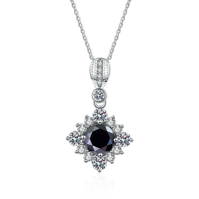 Classic 1.0 Ct Round Cut Diamond Pendant Necklace-Evani Naomi Jewelry