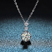 Classic 1.0 Ct Round Cut Diamond Pendant Necklace-Evani Naomi Jewelry