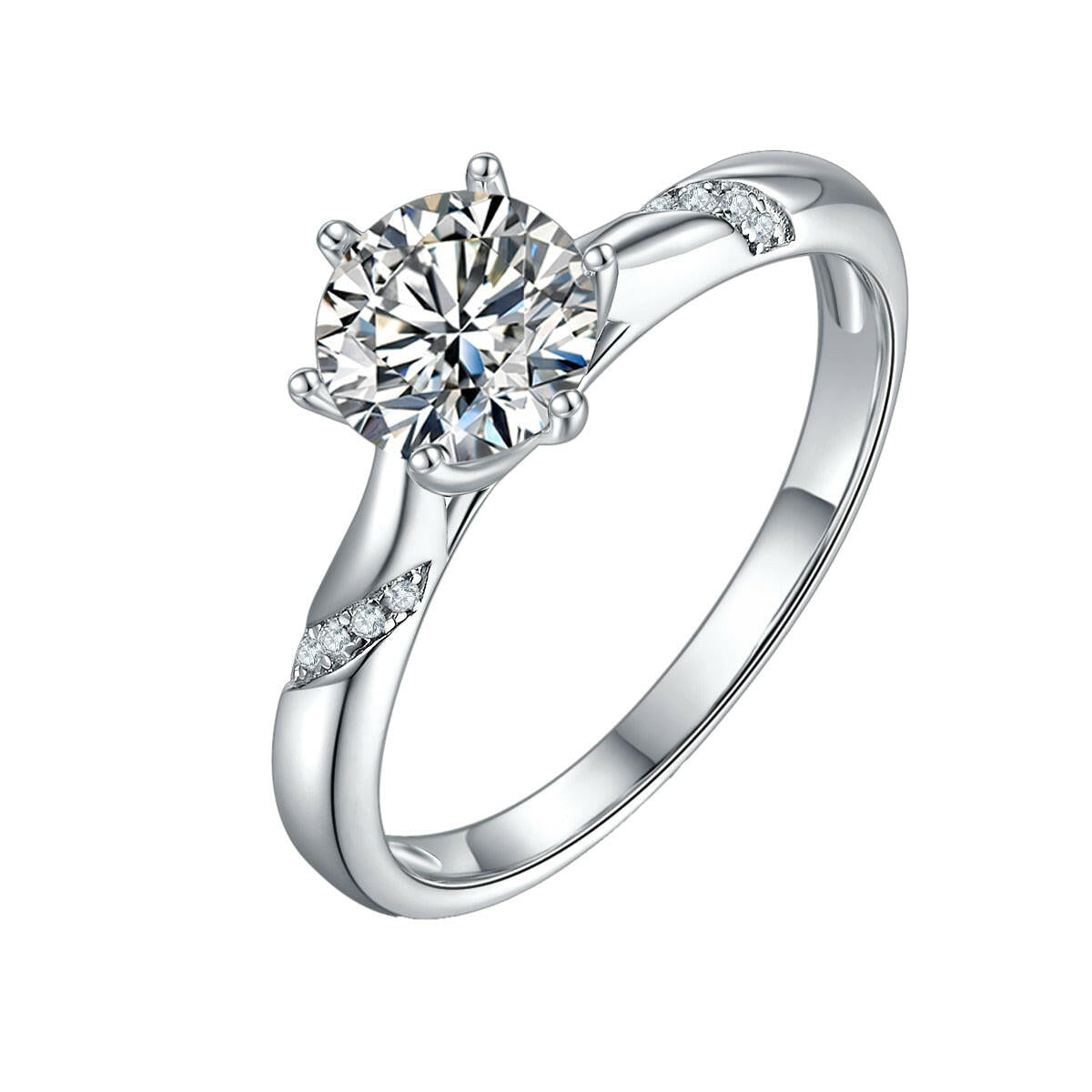 Classic 1.0 Ct Round Cut Diamond Ring-Evani Naomi Jewelry