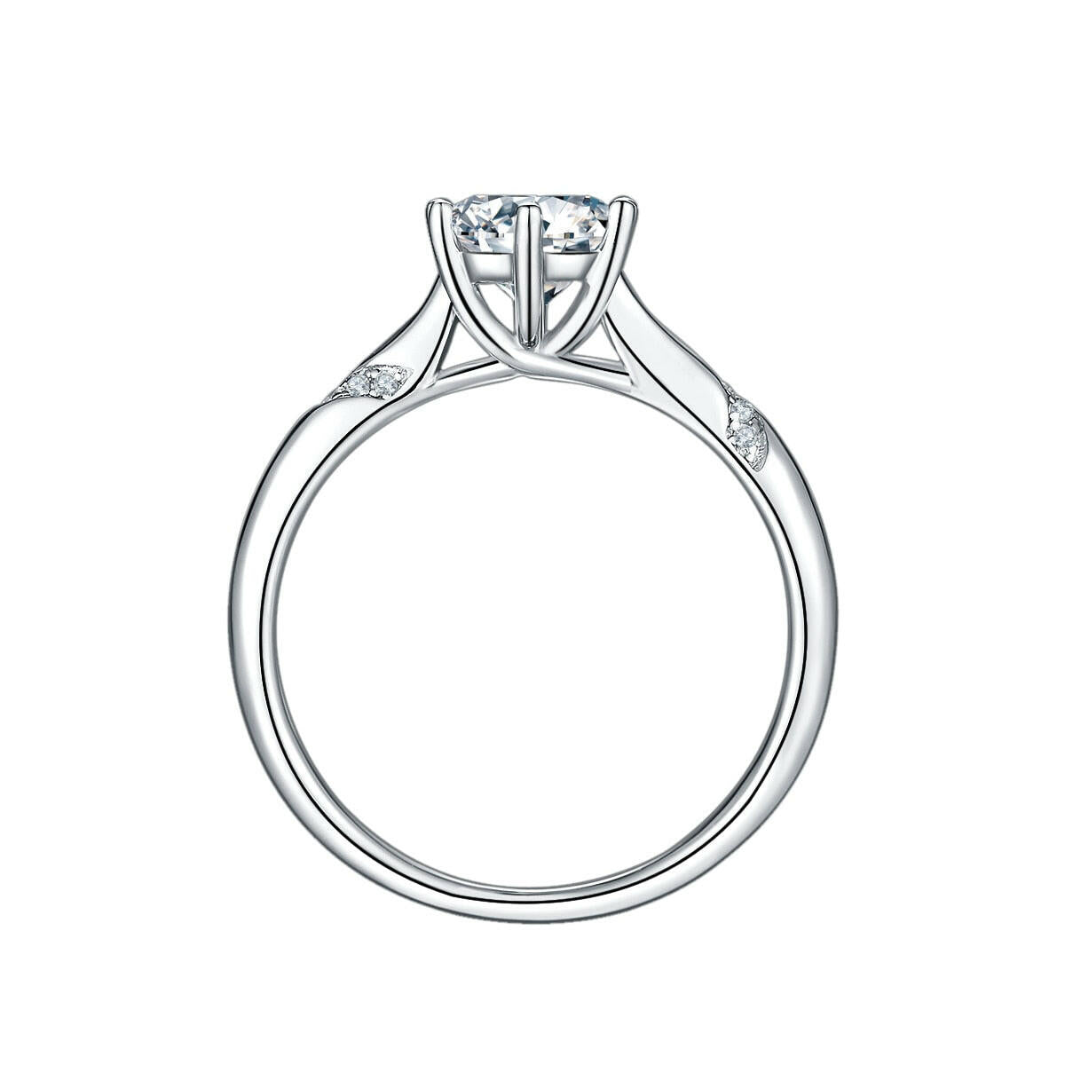 Classic 1.0 Ct Round Cut Diamond Ring-Evani Naomi Jewelry