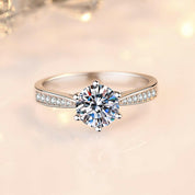 Classic 1.0 Ct Round Diamond Engagement Ring-Evani Naomi Jewelry