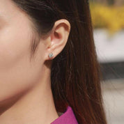 Classic 1.0 Ct Round Diamond Stud Earrings-Evani Naomi Jewelry