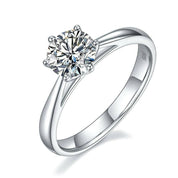Classic 1.0 Ct White Gold Engagement Ring-Evani Naomi Jewelry