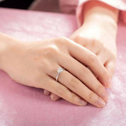 Classic 1.0 Ct White Gold Engagement Ring-Evani Naomi Jewelry