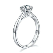 Classic 1.0 Ct White Gold Engagement Ring-Evani Naomi Jewelry